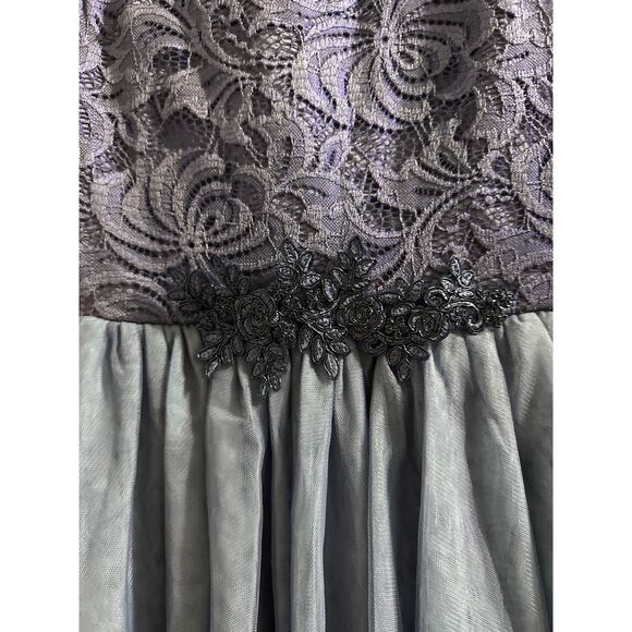 Weissman Dance costume tutu blue mesh lace dress Turning Tables 12502 - Picture 2 of 6